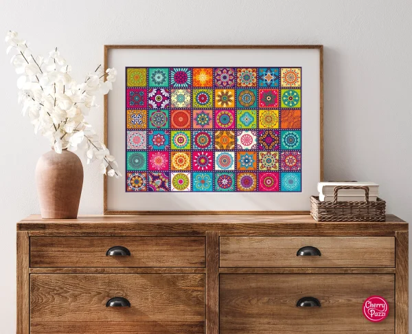 Puzzle 1000 elementów. Ozdobne kwadraty 30677