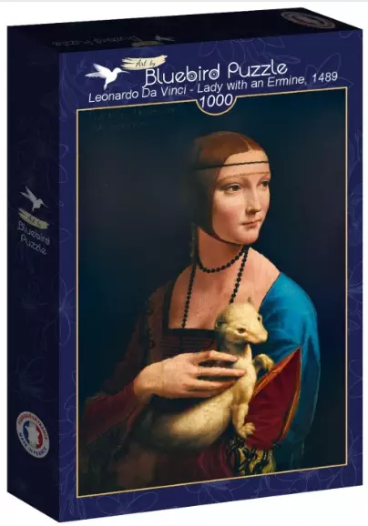 Puzzle 1000 elementów. Leonardo Da Vinci. Dama z gronostajem, 1489