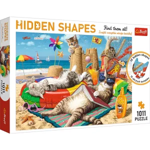 Puzzle 1000 elementów. Kocie wakacje