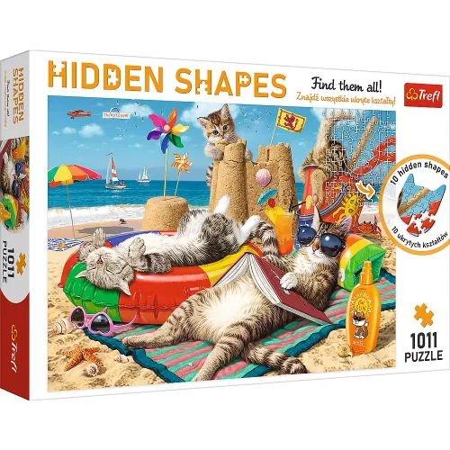 Puzzle 1000 elementów. Kocie wakacje