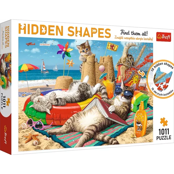 Puzzle 1000 elementów. Kocie wakacje