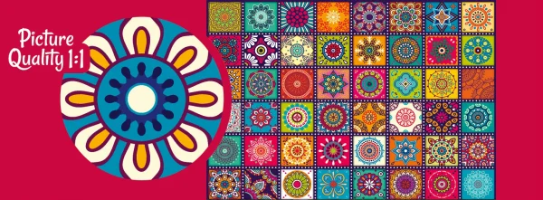 Puzzle 1000 elementów. Ozdobne kwadraty 30677