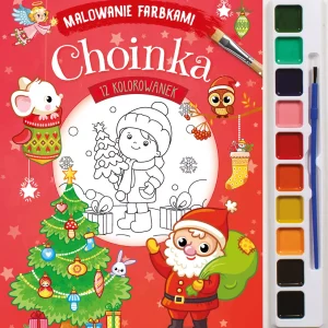 Malowanie farbkami. Choinka