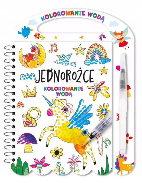 Kolorowanie wodą. Jednorożce