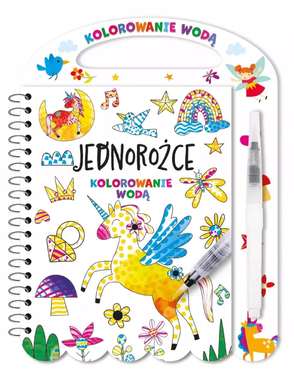Kolorowanie wodą. Jednorożce