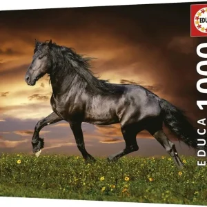 Puzzle Educa 1000 elementów Educa Puzzle 1000 el. Kłusujący koń 8412668195554