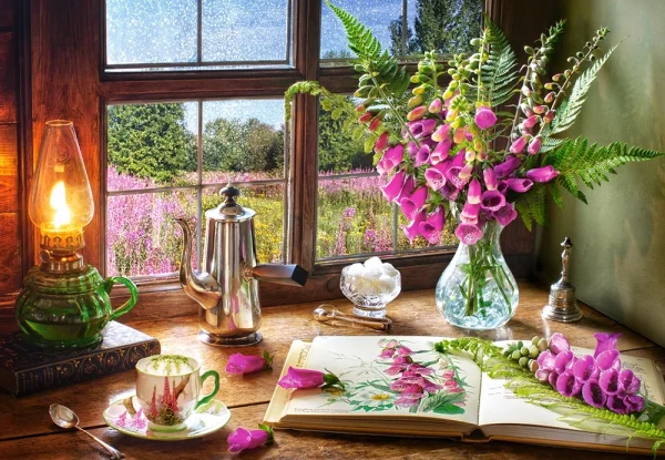 Puzzle 1000 elementów. Martwa natura z wyżlinami