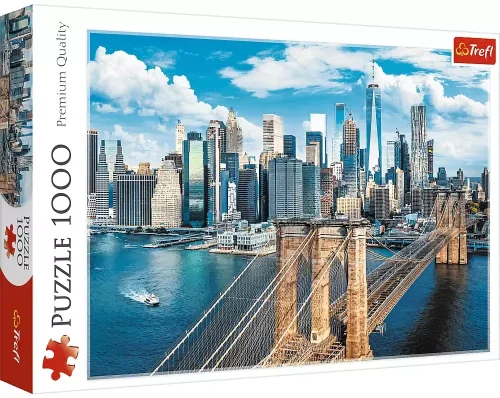 Puzzle 1000 elementów. Most Brookliński, Nowy Jork, USA