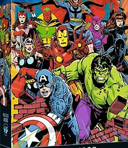 Puzzle 1000 elementów. Premium Plus. Marvel Heroes