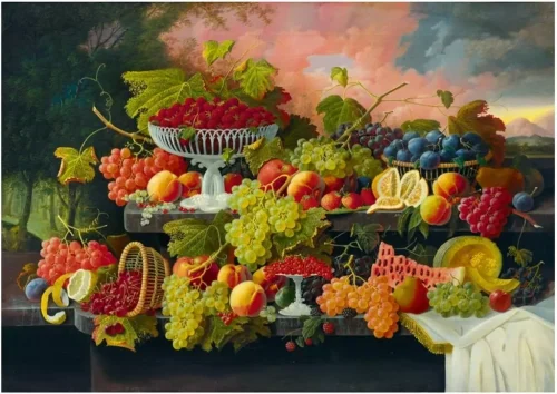Puzzle 1000 elementów. Martwa natura, Severin Roesen, 1867