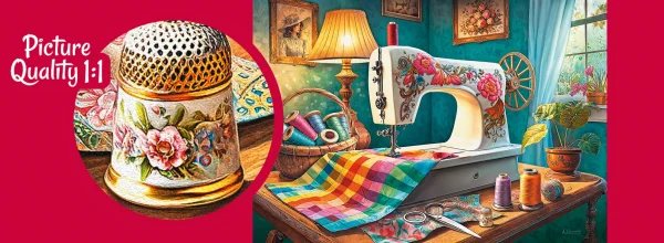 Puzzle 1000 elementów. Mój kącik do szycia 30875