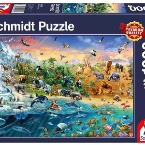 Puzzle 1000 elementów. Królestwo zwierząt