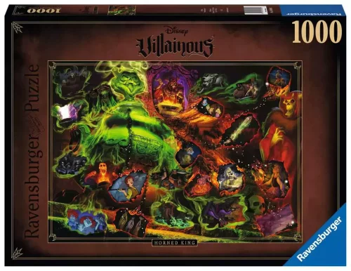 Puzzle 1000 elementów. Disney Czarne Charaktery. Rogaty Król