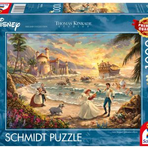 Puzzle 1000 PQ T. Kinkade Mała Syrenka Święto miłości Disney 112731