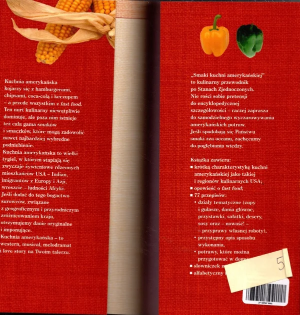 Smaki kuchni amerykańskiej, książka papierowa