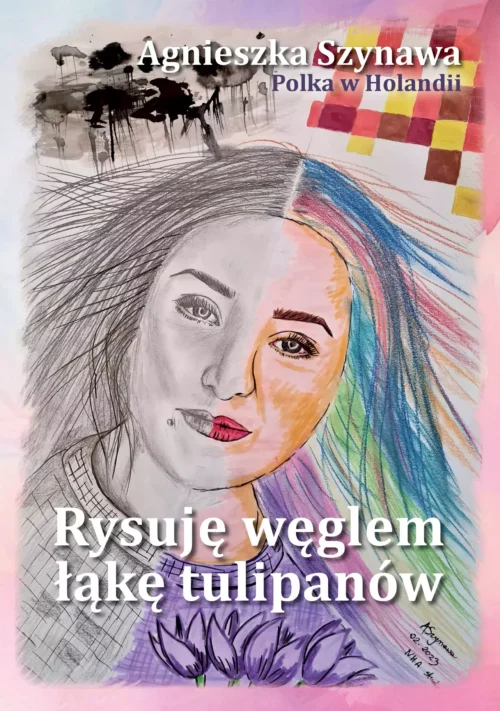 Rysuję węglem łąkę tulipanów. Rysuję węglem łąkę tulipanów