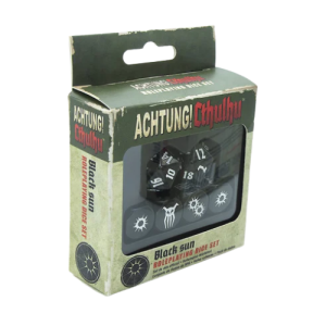 Achtung cthulhu kości Zestaw kości Achtung! Cthulhu 2d20 - Black Sun