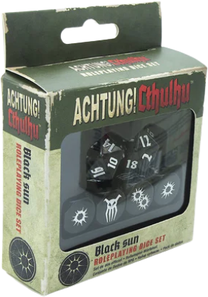 Achtung cthulhu kości Zestaw kości Achtung! Cthulhu 2d20 - Black Sun