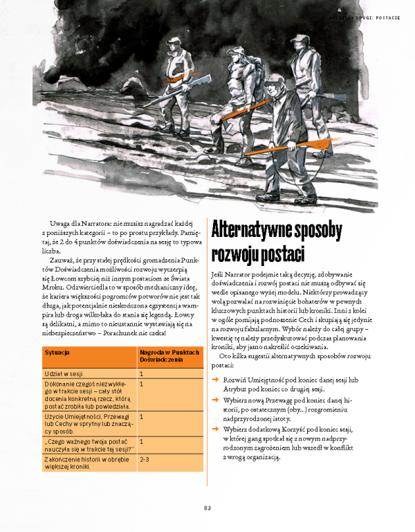 "Łowca: Porachunek" Podręcznik główny