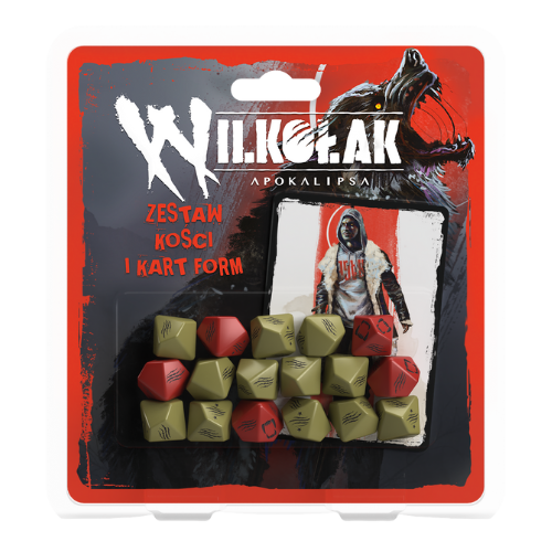 Wilkołak apokalipsa zestaw kości Wilkołak Apokalipsa: kości i karty form