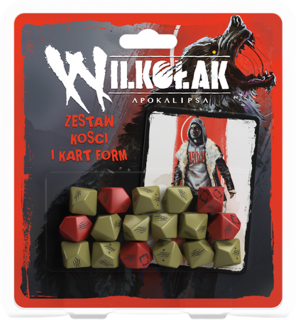 Wilkołak apokalipsa zestaw kości Wilkołak Apokalipsa: kości i karty form