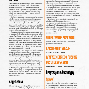 "Łowca: Porachunek" Podręcznik główny