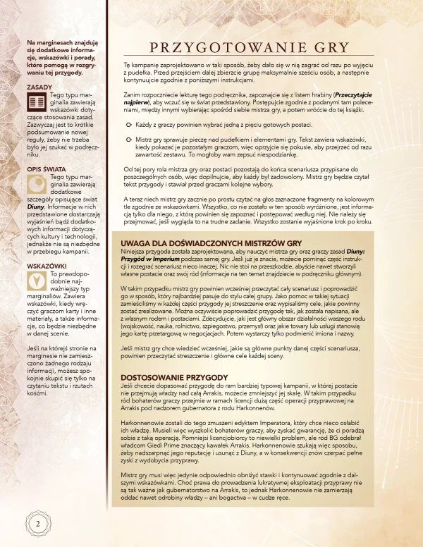 Agenci diuny kampania instrukcja Agenci Diuny RPG – Zestaw Startowy i Kampania | PRZEDSPRZEDAŻ