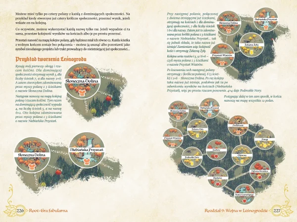 Root_podrecznik-podstawowy_strony-226-227 Root: Gra fabularna – Edycja Deluxe (PRZEDSPRZEDAŻ)