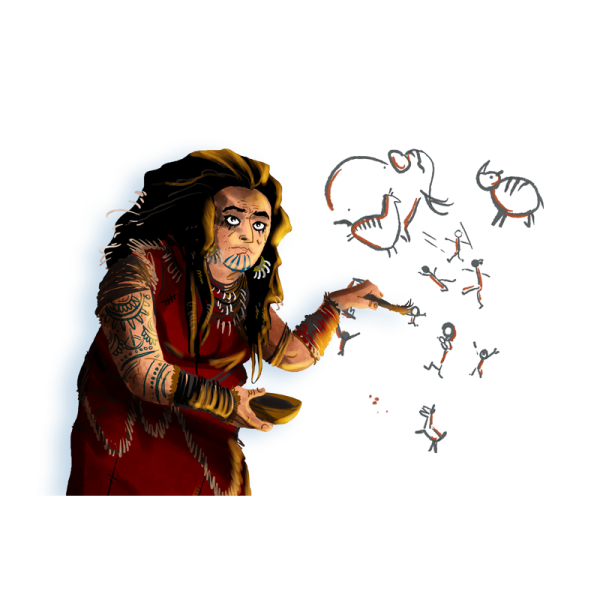 Wieczna zima: Malowidła naskalne