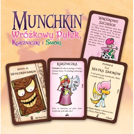munchkin-wrozkowy-pylek-ksiezniczki-smoki-dodatek-obfitosci ( karty Munchkin - Wróżkowy Pyłek, Księżniczki i Smoki