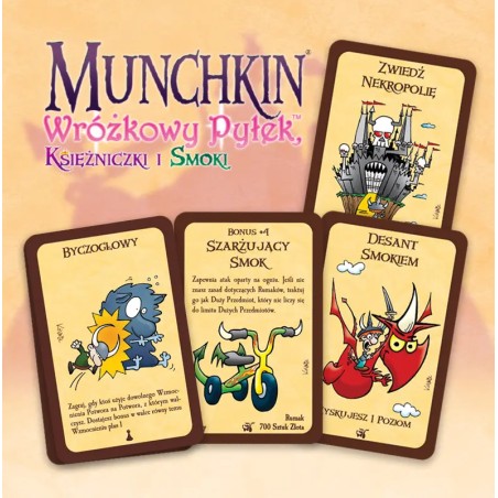munchkin-wrozkowy-pylek-ksiezniczki-smoki-dodatek-obfitosci Munchkin - Wróżkowy Pyłek, Księżniczki i Smoki