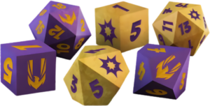 Zestaw kości do gry Herosi vs Horrory