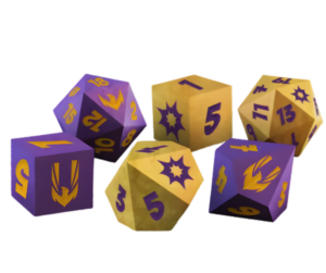 Zestaw kości do gry Herosi vs Horrory