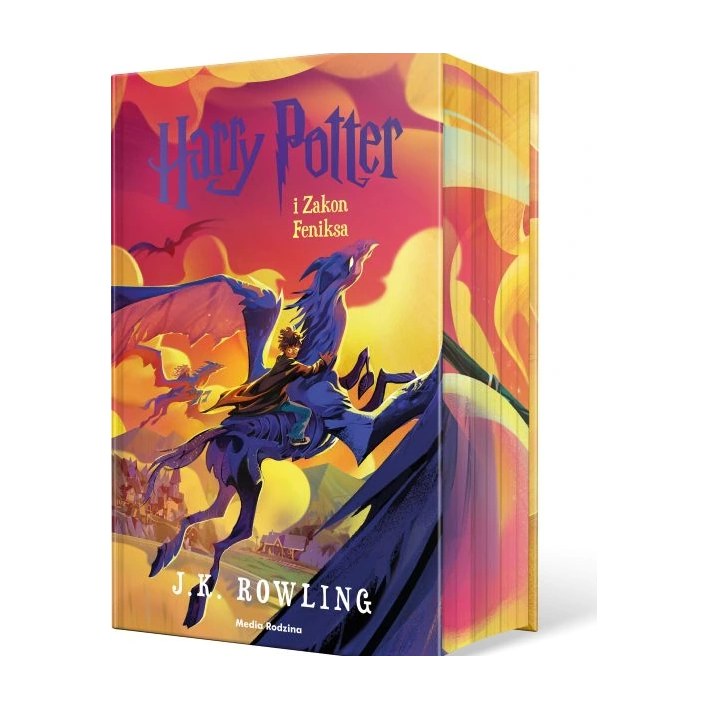 Harry Potter i Zakon Feniksa. Polska okładka z barwionymi brzegami – Media Rodzina