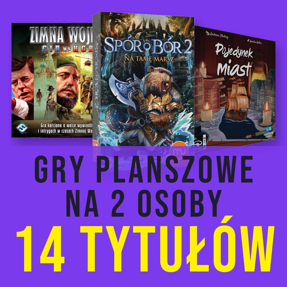 Gry planszowe na 2 osoby – 14 tytułów, które działają we dwoje